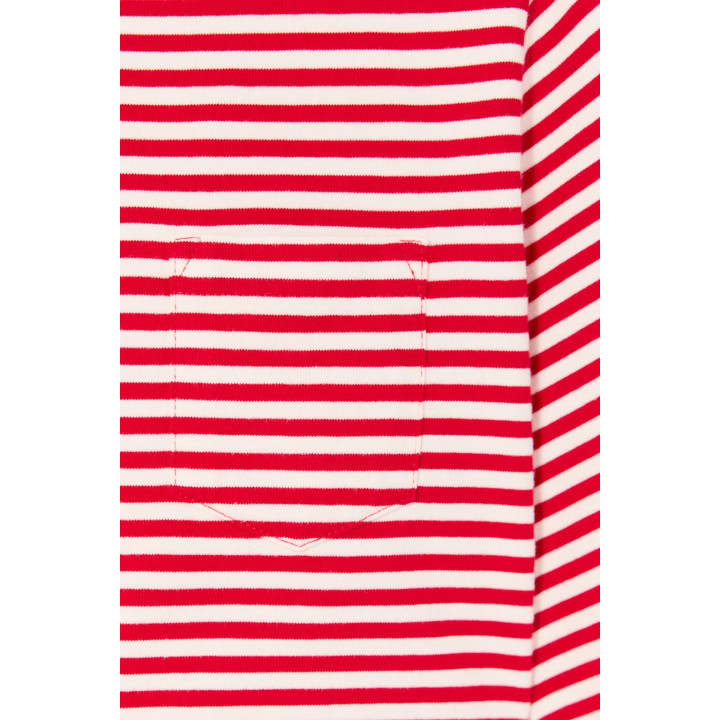 Футболка limited edition в полоску с карманом