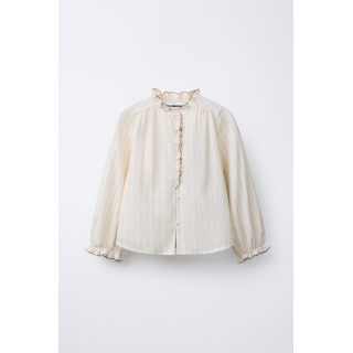 РУБАШКА В ПОЛОСКУ С ВОЛАНАМИ BENSIMON ® X ZARA