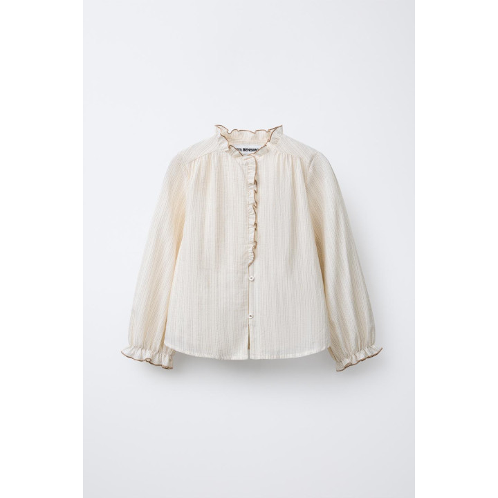 РУБАШКА В ПОЛОСКУ С ВОЛАНАМИ BENSIMON ® X ZARA