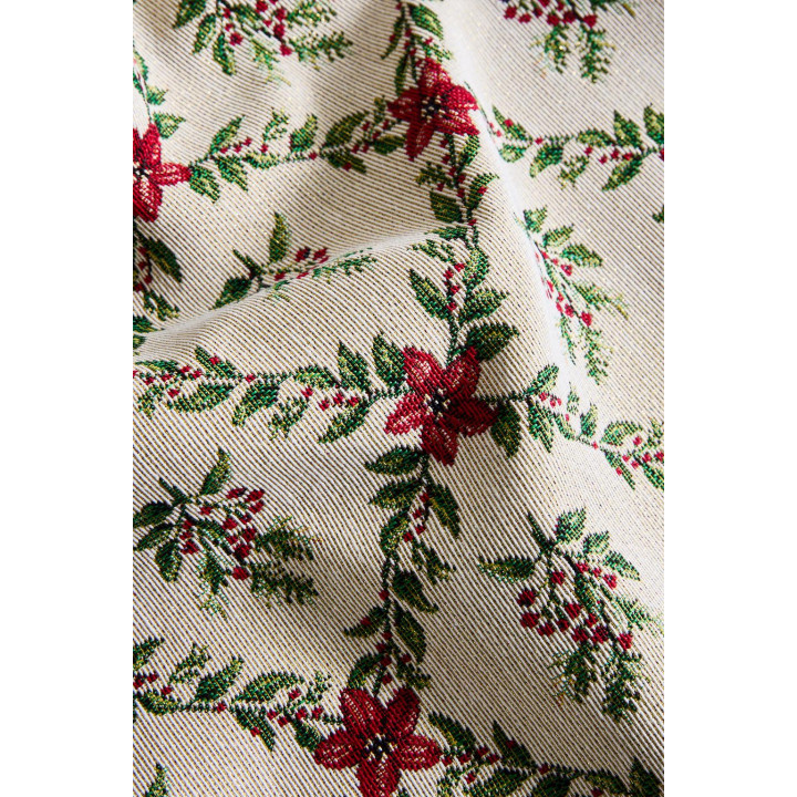 Рождественский коврик zara из жаккарда с алмазным узором