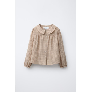 Рубашка с воротником петер-пэн и вышивкой bensimon ® x zara