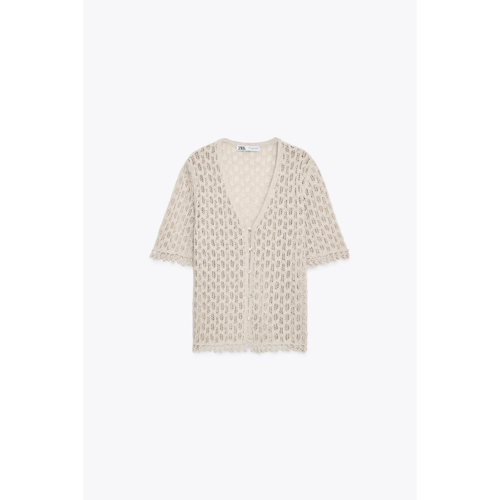 АЖУРНЫЙ ТРИКОТАЖНЫЙ КАРДИГАН