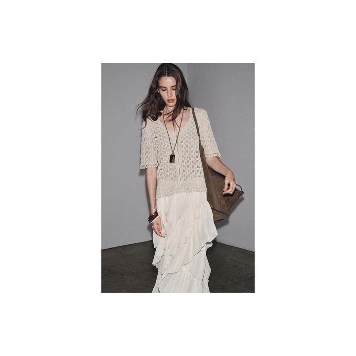 АЖУРНЫЙ ТРИКОТАЖНЫЙ КАРДИГАН