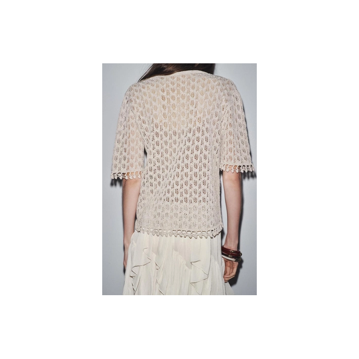 АЖУРНЫЙ ТРИКОТАЖНЫЙ КАРДИГАН