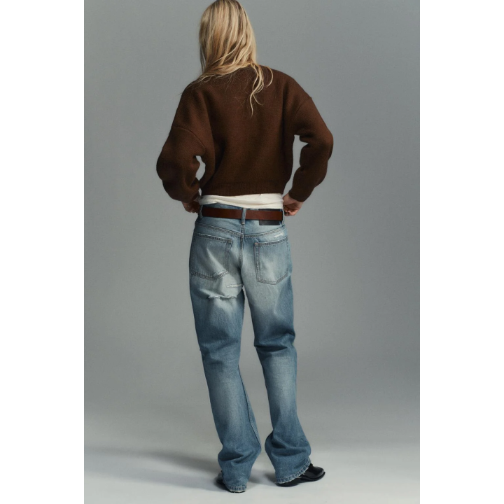 ГЛАДКИЙ ТРИКОТАЖНЫЙ ДЖЕМПЕР