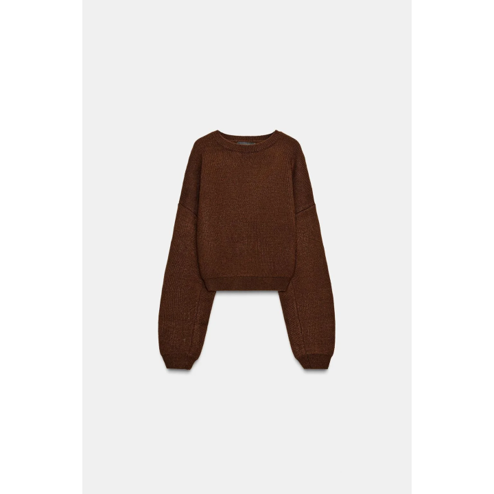 ГЛАДКИЙ ТРИКОТАЖНЫЙ ДЖЕМПЕР