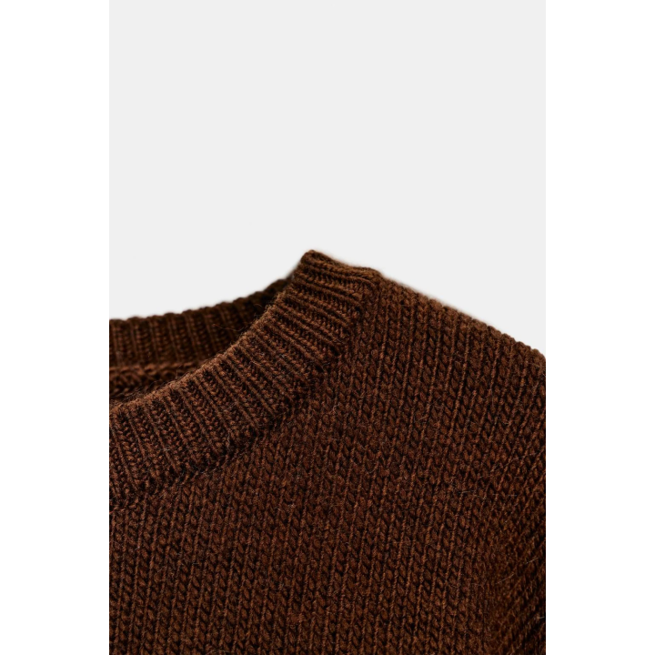 ГЛАДКИЙ ТРИКОТАЖНЫЙ ДЖЕМПЕР