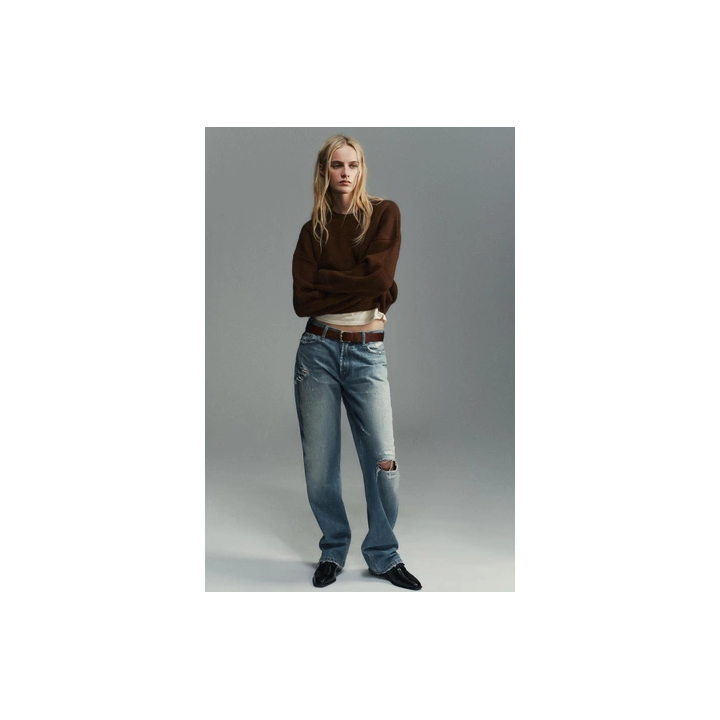 ГЛАДКИЙ ТРИКОТАЖНЫЙ ДЖЕМПЕР