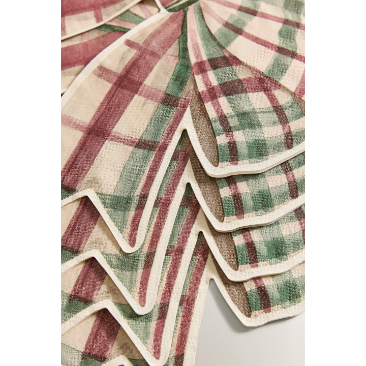 Набор рождественских бумажных салфеток с бантами (набор из 20 штук)