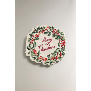 Набор бумажных салфеток с рождественским венком (набор из 20 штук)