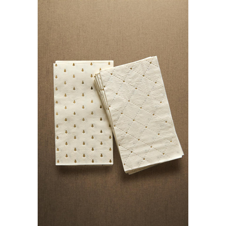 Набор бумажных салфеток с блестящими рождественскими мотивами (набор из 30)