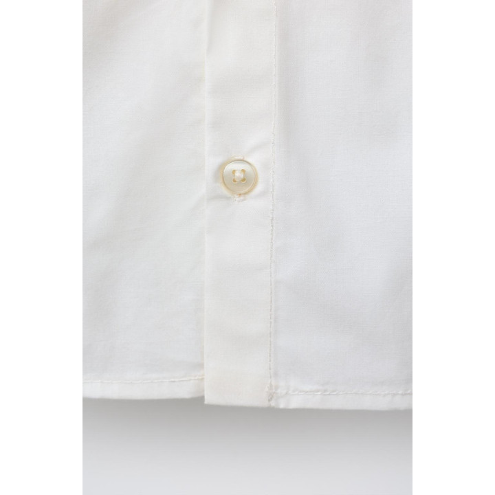 РУБАШКА С КРУЖЕВНЫМ КАРМАНОМ