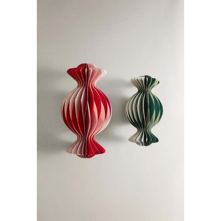 Набор бумажных украшений рождественские сладости (упаковка из 2)