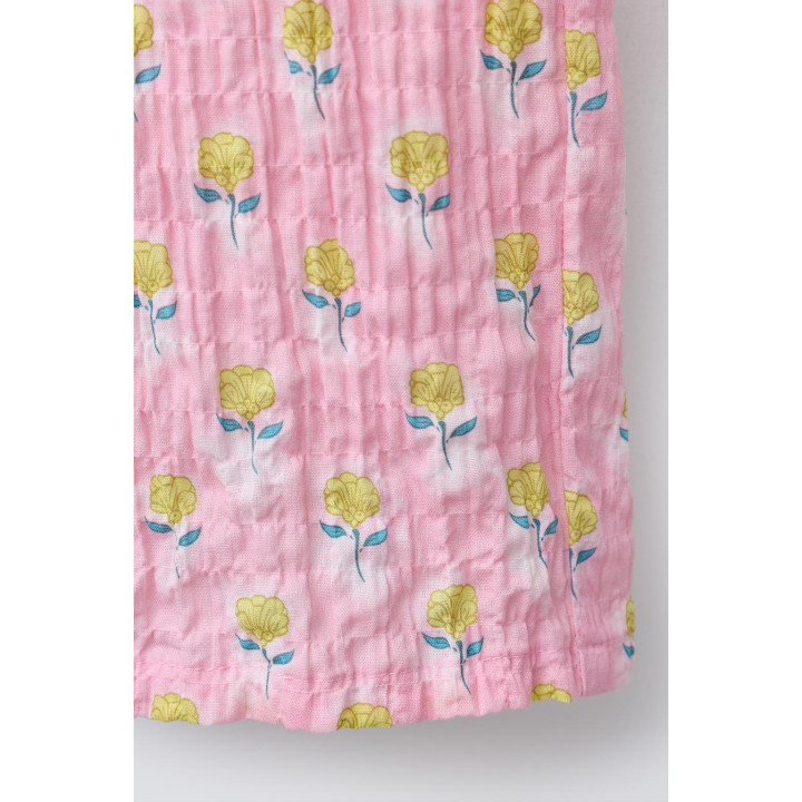 БРЮКИ-КЮЛОТЫ С ЦВЕТОЧНЫМ ПРИНТОМ