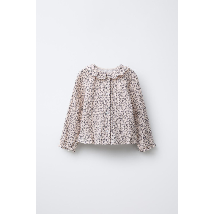 РУБАШКА С ЦВЕТОЧНЫМ ПРИНТОМ