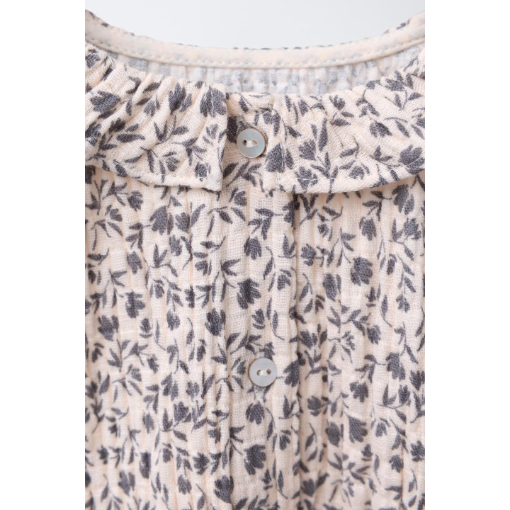 РУБАШКА С ЦВЕТОЧНЫМ ПРИНТОМ