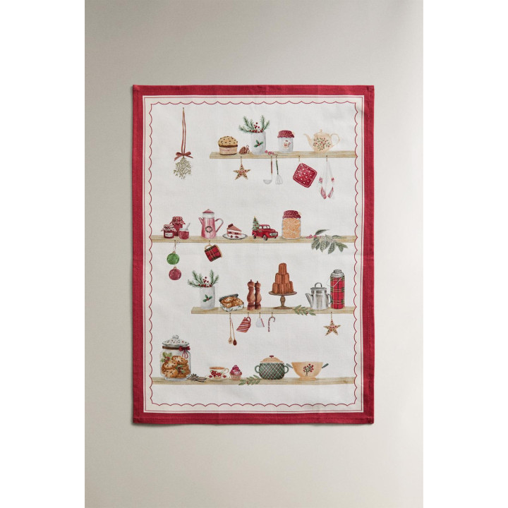 Набор хлопковых рождественских кухонных полотенец (набор из 2 штук)