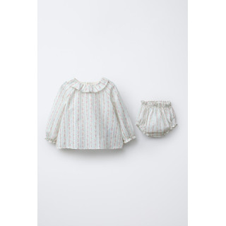 КОМПЛЕКТ: РУБАШКА И ТРУСИКИ С ЦВЕТОЧНЫМ ПРИНТОМ