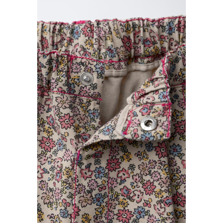 БРЮКИ BAGGY С ЦВЕТОЧНЫМ ПРИНТОМ