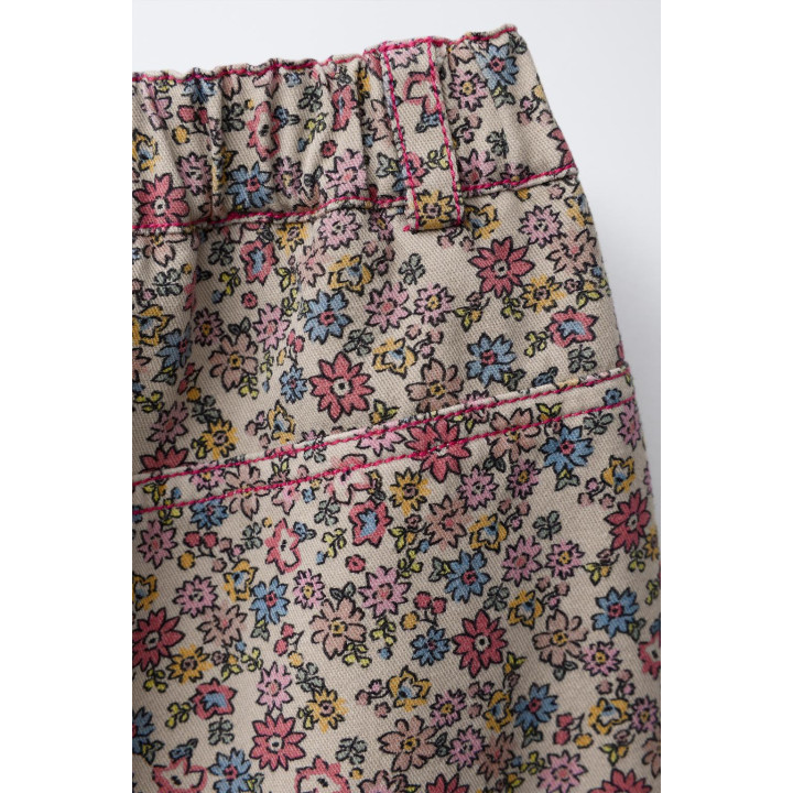 БРЮКИ BAGGY С ЦВЕТОЧНЫМ ПРИНТОМ