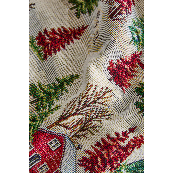 Снежный рождественский жаккардовый сервировочный салфетка