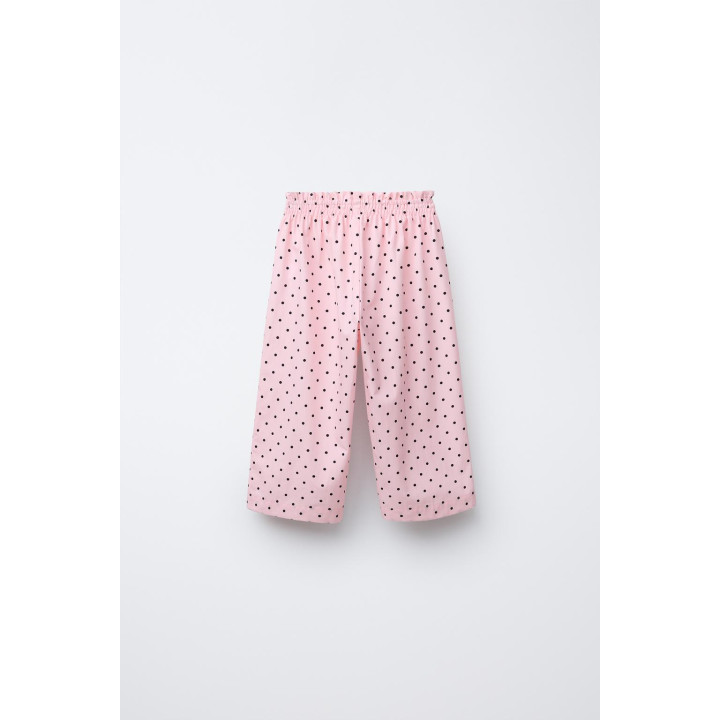 ПРЯМЫЕ БРЮКИ С ПРИНТОМ В ГОРОШЕК