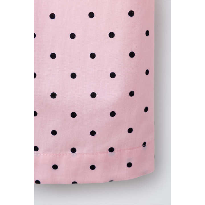 ПРЯМЫЕ БРЮКИ С ПРИНТОМ В ГОРОШЕК