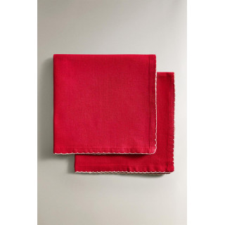 Набор салфеток с объемным краем (набор из 2)