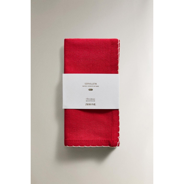 Набор салфеток с объемным краем (набор из 2)