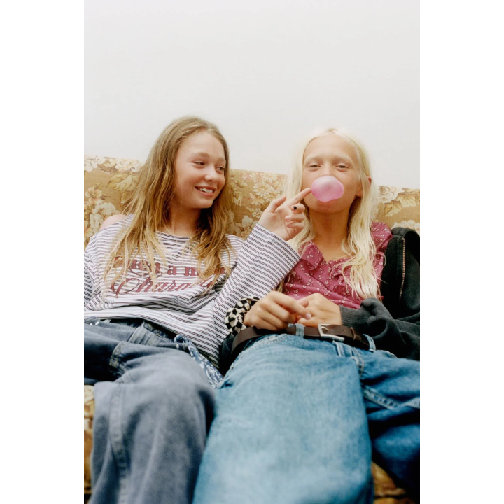 БЛУЗА С ПРИНТОМ БАБОЧЕК