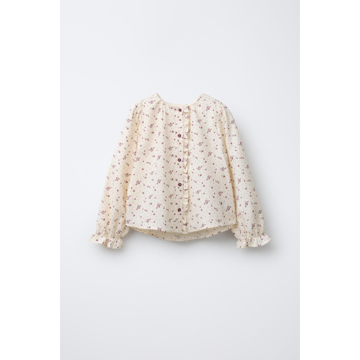 БЛУЗКА С ЦВЕТОЧНЫМ ПРИНТОМ