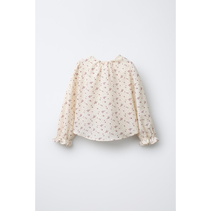 БЛУЗКА С ЦВЕТОЧНЫМ ПРИНТОМ