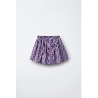 Юбка в клетку с оборками