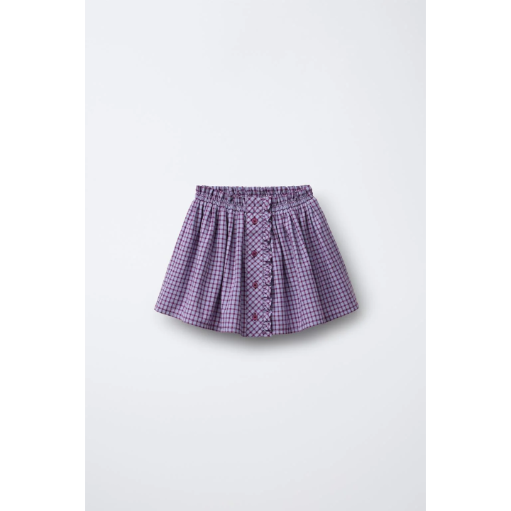 Юбка в клетку с оборками