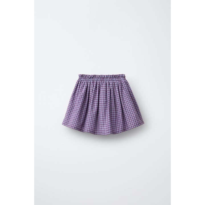 Юбка в клетку с оборками