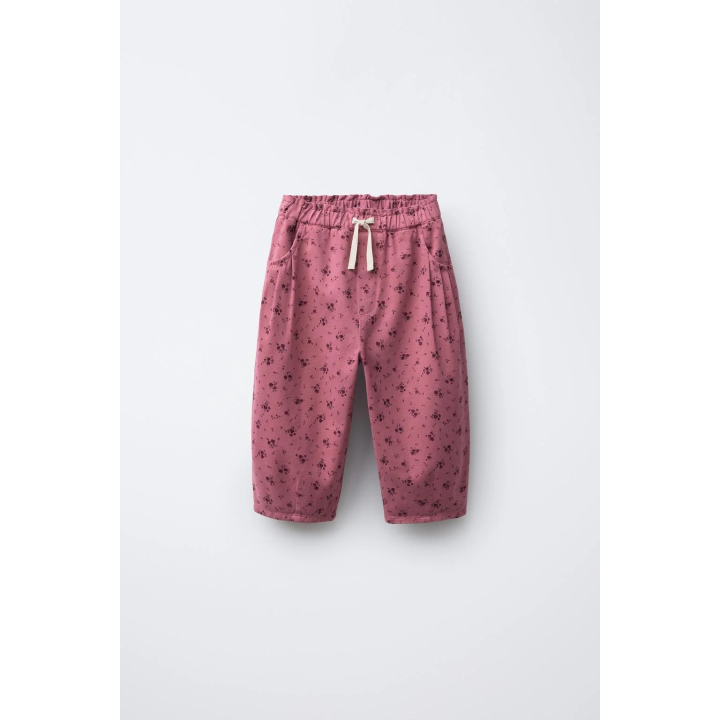 БРЮКИ BAGGY С ЦВЕТОЧНЫМ ПРИНТОМ