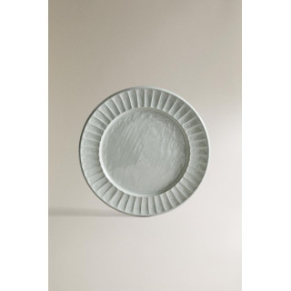 Круглая металлическая поднос