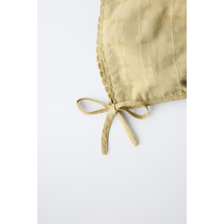 ЧЕПЧИК КРУЖЕВНОЙ С ВЫШИВКОЙ