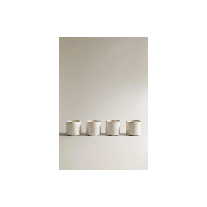 PACK OF SHELL NAPKIN RINGS (PACK OF 4)