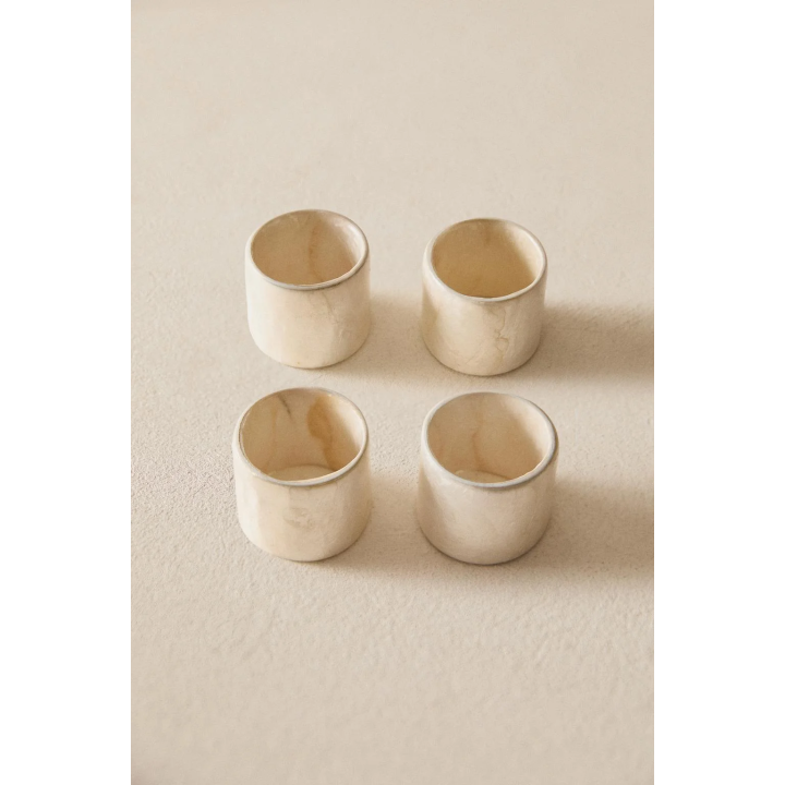 PACK OF SHELL NAPKIN RINGS (PACK OF 4)