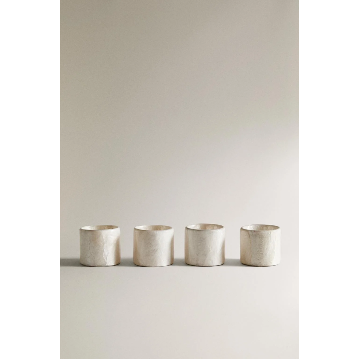 PACK OF SHELL NAPKIN RINGS (PACK OF 4)