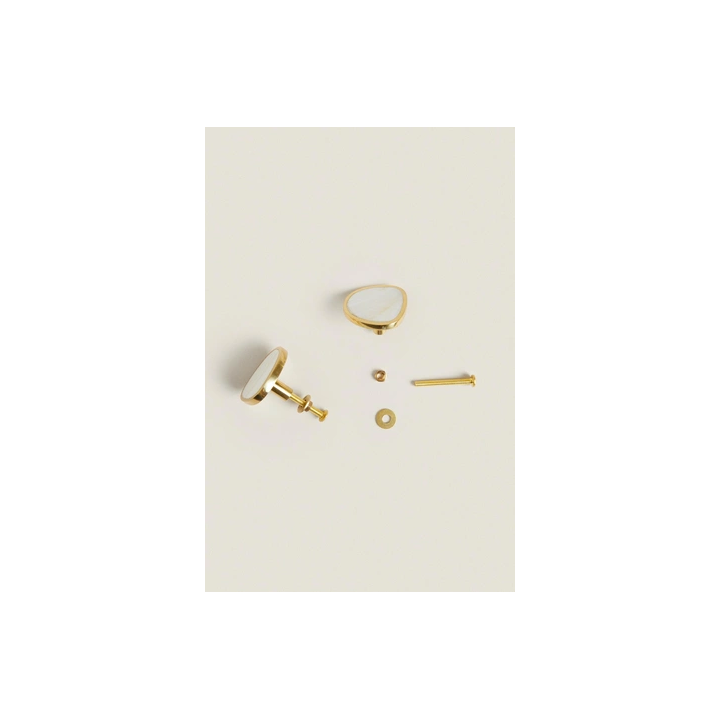 PACK OF IRREGULAR MOTHER-OF-PEARL DOOR KNOBS (PACK OF 2)