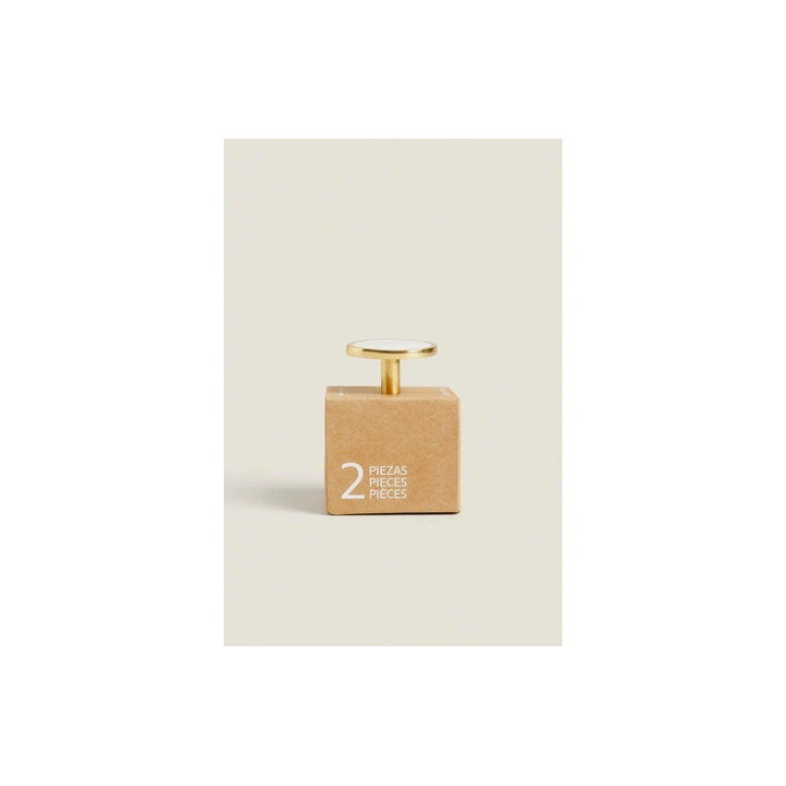 PACK OF IRREGULAR MOTHER-OF-PEARL DOOR KNOBS (PACK OF 2)