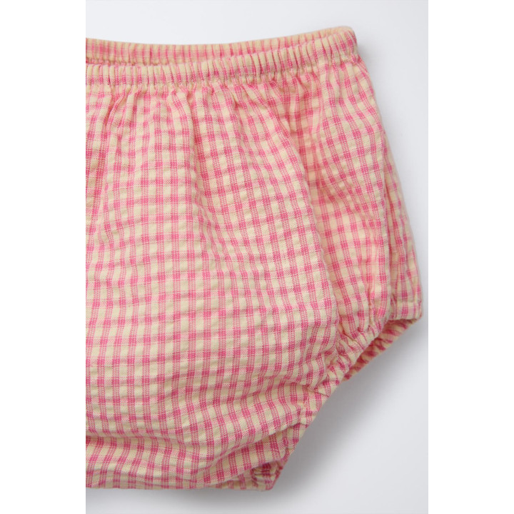 ПЛАТЬЕ И ТРУСЫ В КЛЕТКУ ВИШИ С ЦВЕТОЧНОЙ ВЫШИВКОЙ