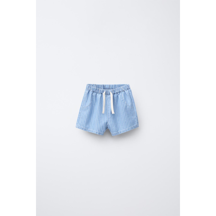 ДЖИНСОВЫЕ ШОРТЫ В ПОЛОСКУ