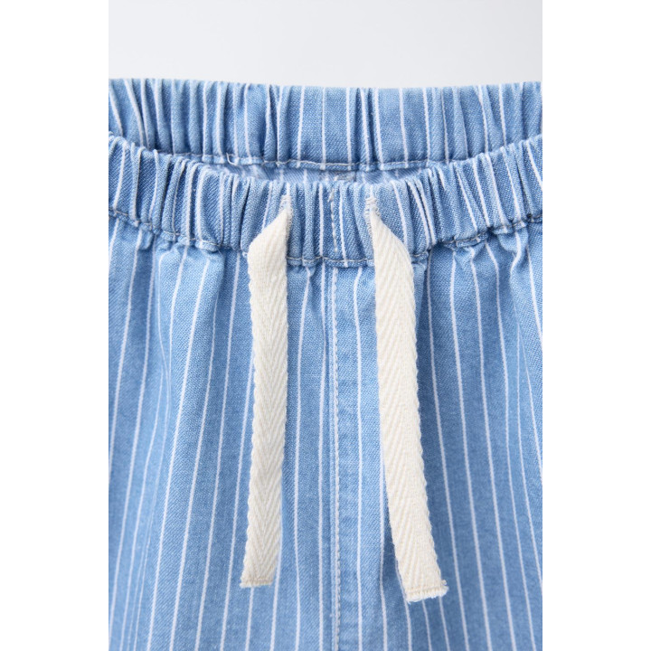 ДЖИНСОВЫЕ ШОРТЫ В ПОЛОСКУ