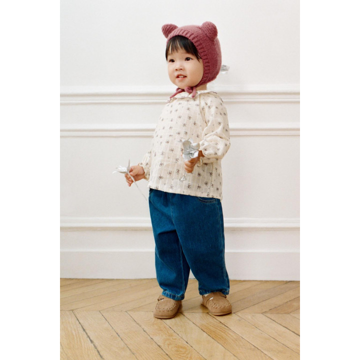 РУБАШКА С ЦВЕТОЧНОЙ ВЫШИВКОЙ