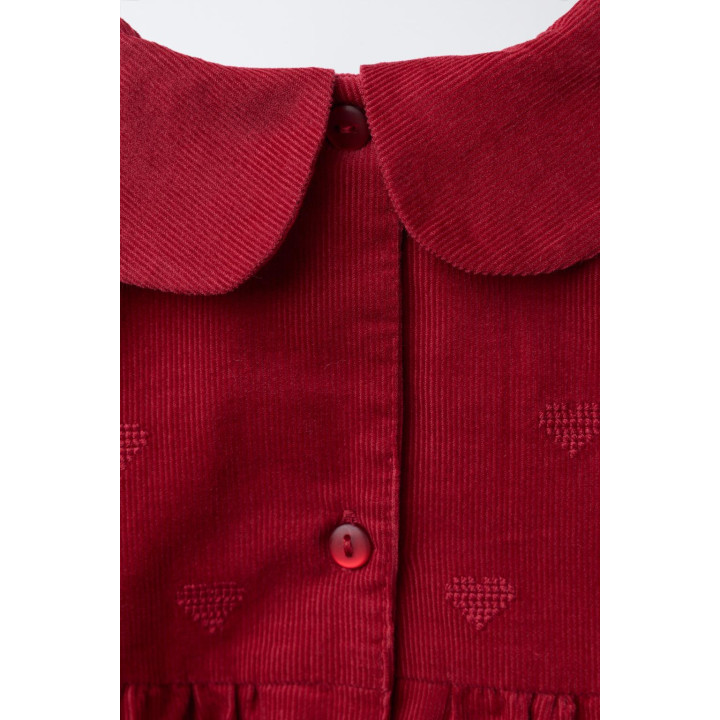 ПЛАТЬЕ И ТРУСИКИ ИЗ ВЕЛЬВЕТА С ВЫШИТЫМИ СЕРДЕЧКАМИ