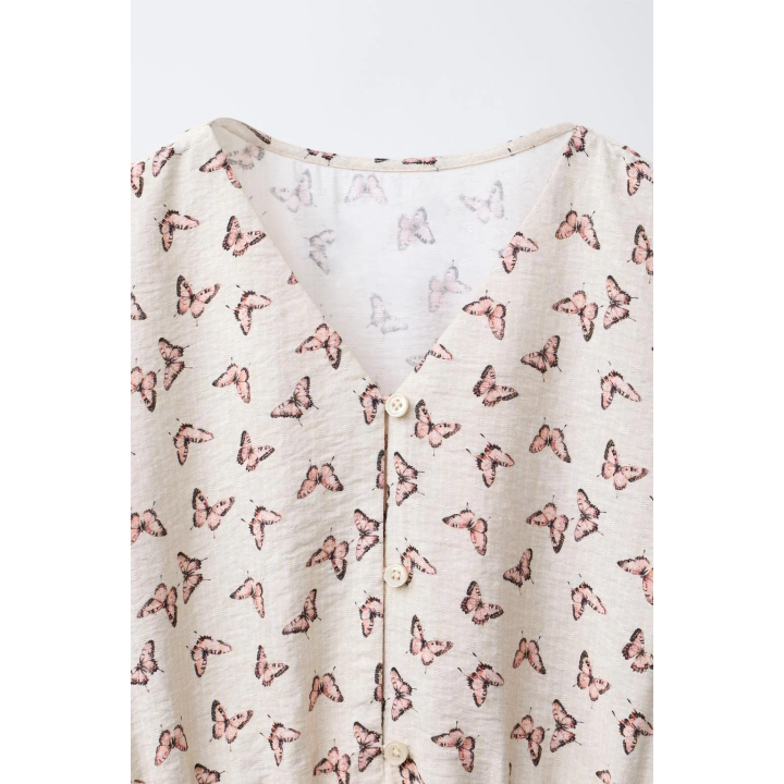ПЛАТЬЕ С ПРИНТОМ "БАБОЧКИ"