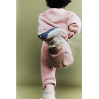 БРЮКИ-ДЖОГГЕРЫ С ЛОГОТИПОМ И ФЛОКОВЫМ ПОКРЫТИЕМ